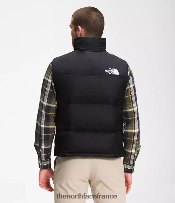 vêtements The North Face Hommes gilet nuptse rétro 1996 tnf recyclé noir ZPZRD288
