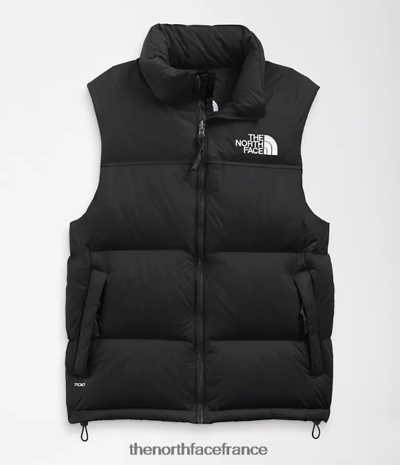 vêtements The North Face Hommes gilet nuptse rétro 1996 tnf recyclé noir ZPZRD288