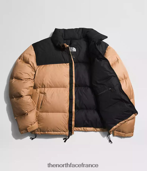 vêtements The North Face Hommes veste nuptse rétro 1996 beurre d'amande/tnf noir ZPZRD471