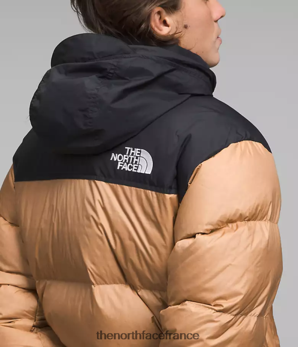 vêtements The North Face Hommes veste nuptse rétro 1996 beurre d'amande/tnf noir ZPZRD471