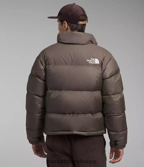 vêtements The North Face Hommes veste nuptse rétro 1996 faucon brun ZPZRD470
