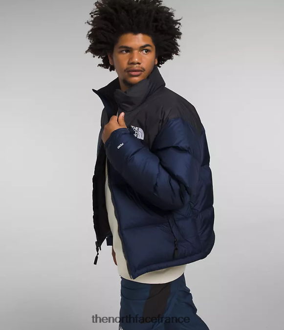 vêtements The North Face Hommes veste nuptse rétro 1996 sommet bleu marine/noir tnf ZPZRD473