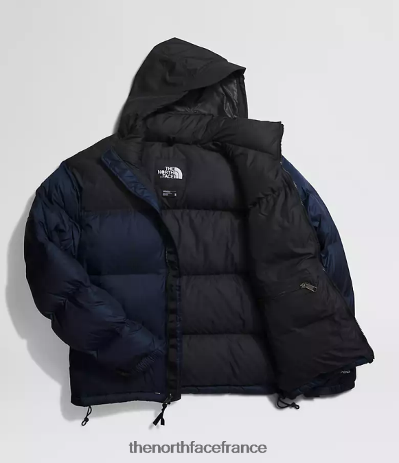 vêtements The North Face Hommes veste nuptse rétro 1996 sommet bleu marine/noir tnf ZPZRD473