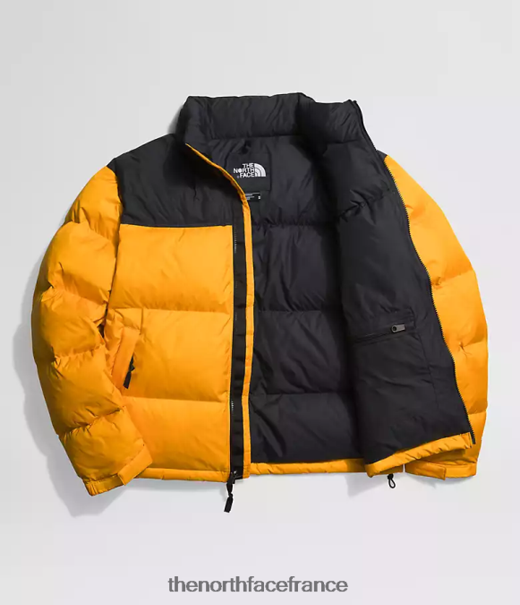 vêtements The North Face Hommes veste nuptse rétro 1996 sommet or/tnf noir ZPZRD472
