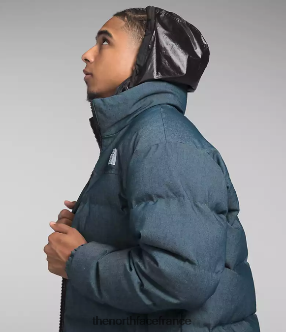 vêtements The North Face Hommes veste nuptse réversible 92 bleu jean/noir tnf ZPZRD1205
