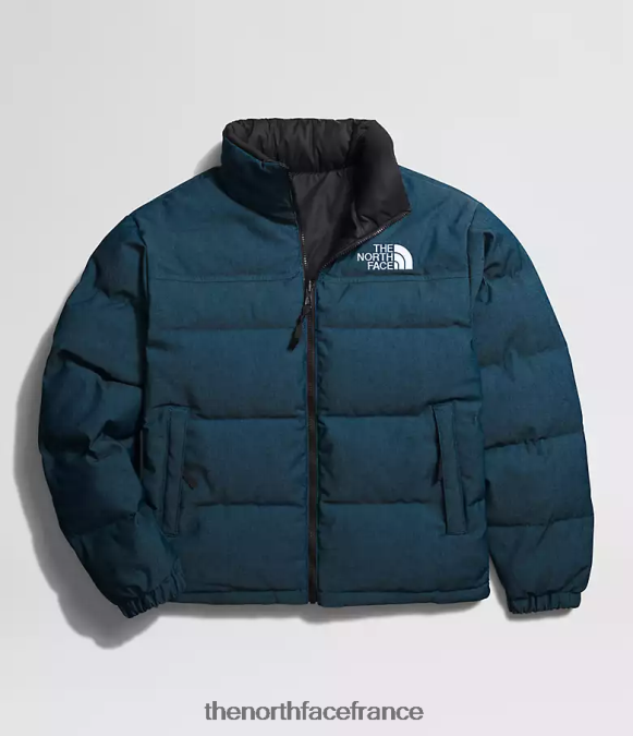 vêtements The North Face Hommes veste nuptse réversible 92 bleu jean/noir tnf ZPZRD1205