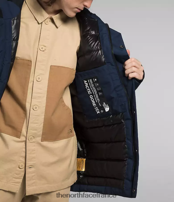 vêtements The North Face Hommes parka arctique gtx marine du sommet ZPZRD1069