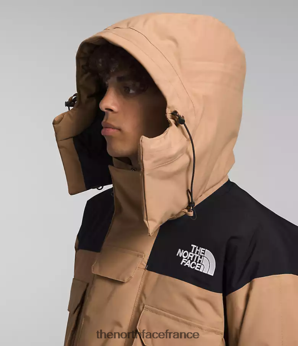 vêtements The North Face Hommes parka isolé Coldworks beurre d'amande/tnf noir ZPZRD1242
