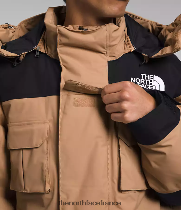 vêtements The North Face Hommes parka isolé Coldworks beurre d'amande/tnf noir ZPZRD1242