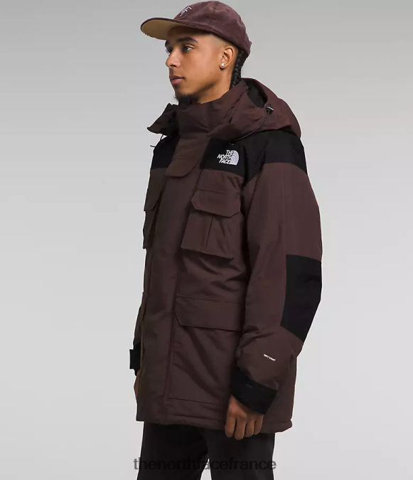vêtements The North Face Hommes parka isolé Coldworks brun charbon/noir tnf ZPZRD1244