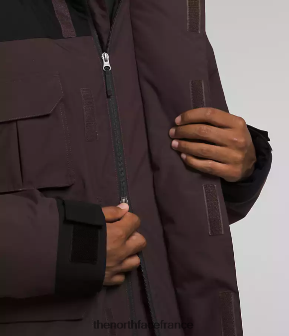 vêtements The North Face Hommes parka isolé Coldworks brun charbon/noir tnf ZPZRD1244