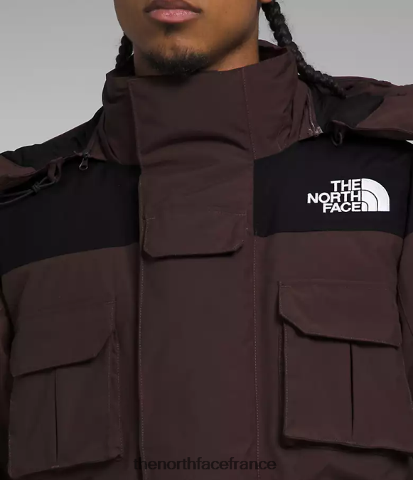 vêtements The North Face Hommes parka isolé Coldworks brun charbon/noir tnf ZPZRD1244