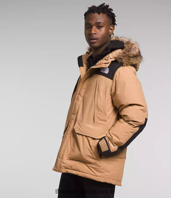 vêtements The North Face Hommes parka mcmurdo beurre d'amande/tnf noir ZPZRD4
