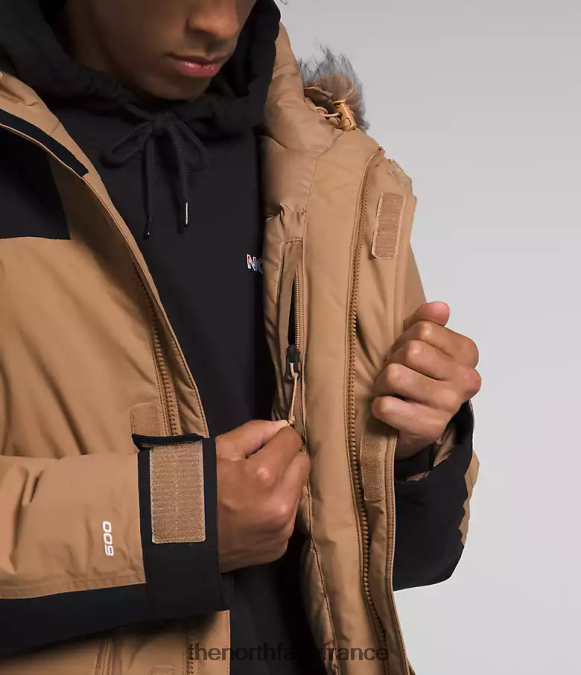vêtements The North Face Hommes parka mcmurdo beurre d'amande/tnf noir ZPZRD4