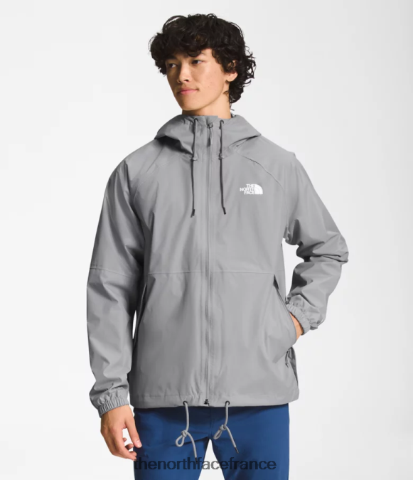 vêtements The North Face Hommes sweat à capuche de pluie antora mélanger le gris ZPZRD1194