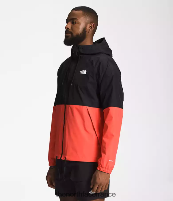 vêtements The North Face Hommes sweat à capuche de pluie antora tnf noir/orange rétro ZPZRD1200