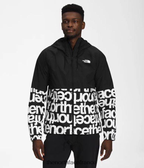 vêtements The North Face Hommes sweat à capuche de pluie antora tnf noir/tnf noir imprimé ZPZRD1199