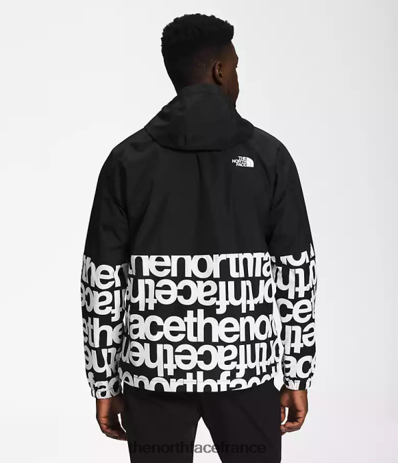 vêtements The North Face Hommes sweat à capuche de pluie antora tnf noir/tnf noir imprimé ZPZRD1199