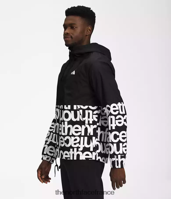 vêtements The North Face Hommes sweat à capuche de pluie antora tnf noir/tnf noir imprimé ZPZRD1199