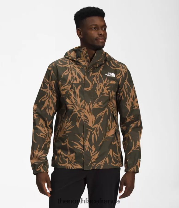 vêtements The North Face Hommes veste Antora imprimé pinceau tropical marron utilitaire ZPZRD287