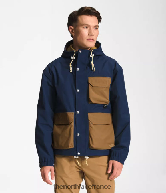 vêtements The North Face Hommes veste de pluie utilitaire m66 bleu marine sommet/marron utilitaire ZPZRD294