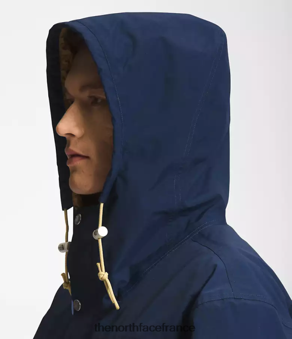 vêtements The North Face Hommes veste de pluie utilitaire m66 bleu marine sommet/marron utilitaire ZPZRD294