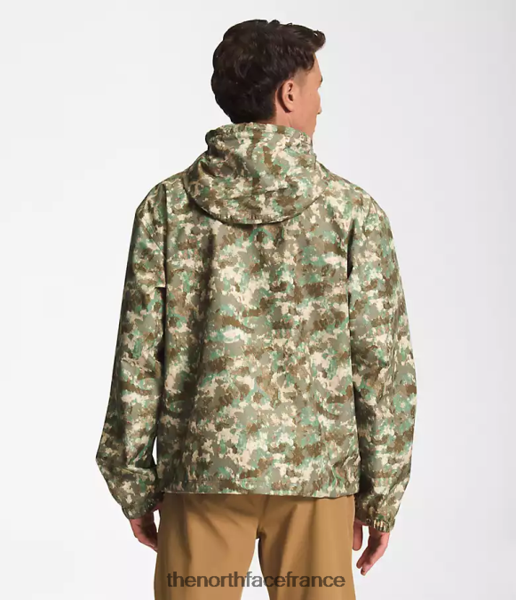 vêtements The North Face Hommes veste de pluie utilitaire m66 imprimé camouflage pointillé olive militaire ZPZRD296