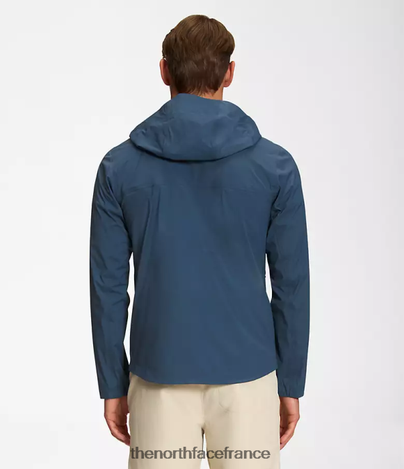 vêtements The North Face Hommes veste dryvent du bassin ouest bleu ombragé ZPZRD412
