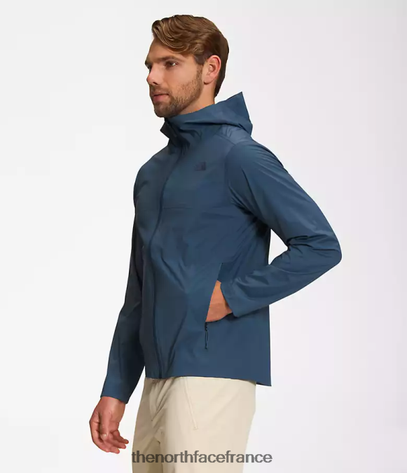 vêtements The North Face Hommes veste dryvent du bassin ouest bleu ombragé ZPZRD412
