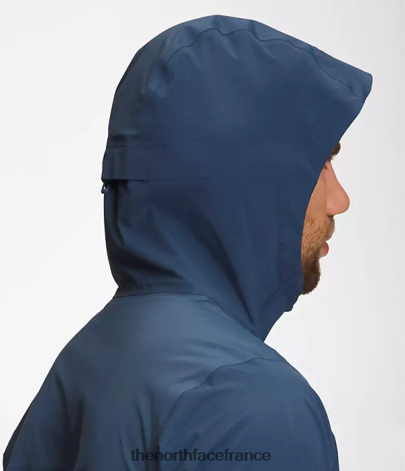 vêtements The North Face Hommes veste dryvent du bassin ouest bleu ombragé ZPZRD412