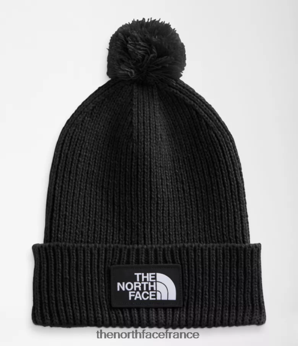 accessoire The North Face unisexe bonnet à pompon avec boîte à logo tnf tnf noir ZPZRD1082