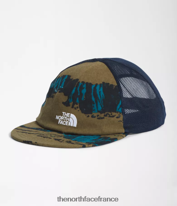 accessoire The North Face unisexe casquette de camionneur classe v imprimé camouflage ravin olive militaire ZPZRD42