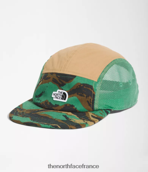 accessoire The North Face unisexe chapeau de camp de classe V imprimé camouflage peint en vert herbe profonde ZPZRD1223