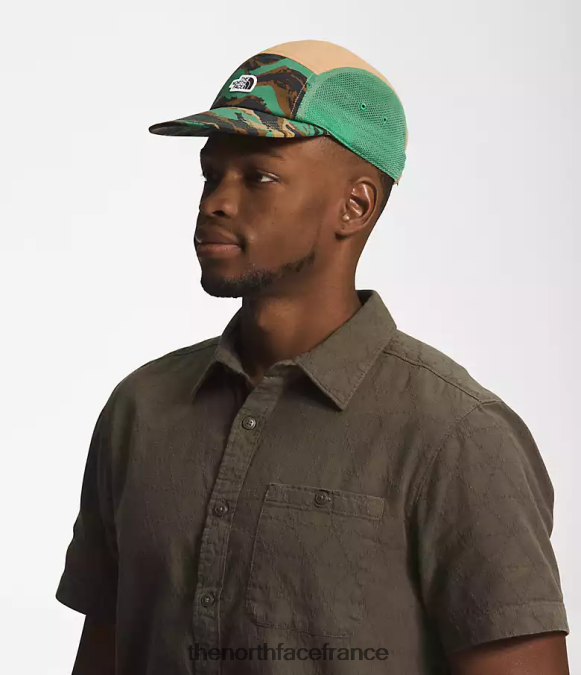 accessoire The North Face unisexe chapeau de camp de classe V imprimé camouflage peint en vert herbe profonde ZPZRD1223