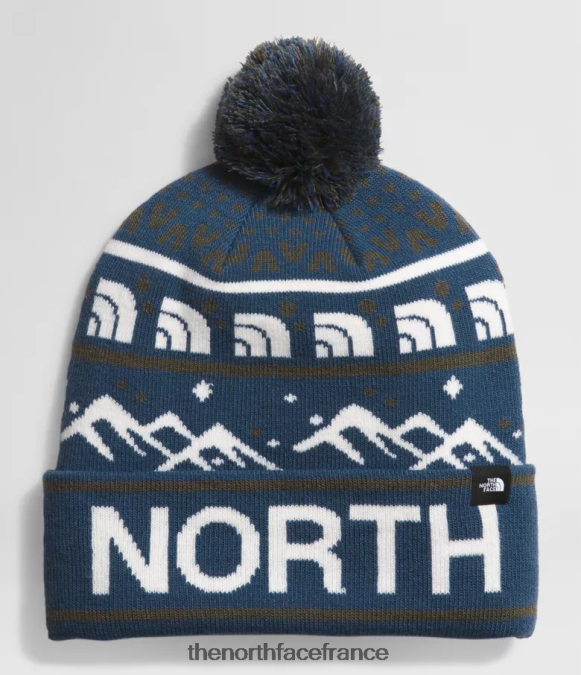 accessoire The North Face unisexe tuke de ski bleu ombragé/nouveau vert taupe ZPZRD1048