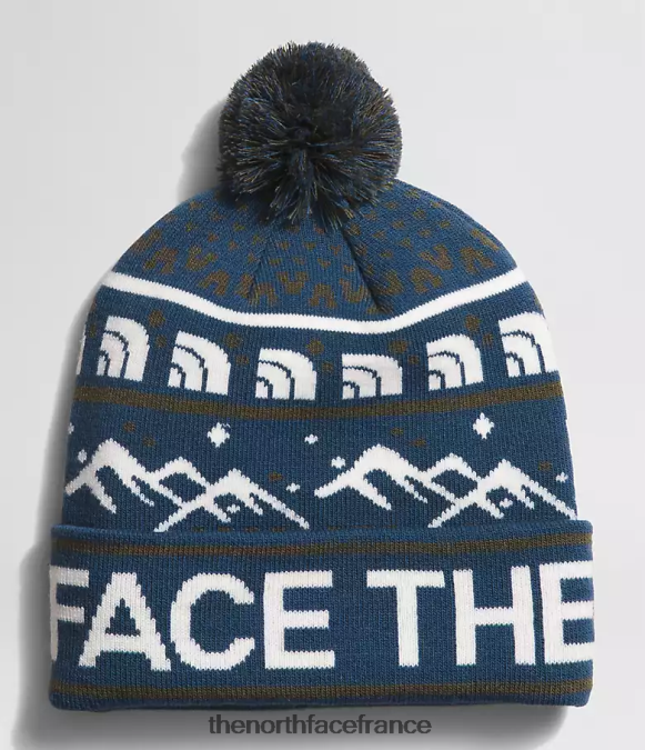 accessoire The North Face unisexe tuke de ski bleu ombragé/nouveau vert taupe ZPZRD1048