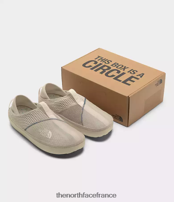 chaussure The North Face unisexe mules du camp de base grès/gardénia blanc ZPZRD425