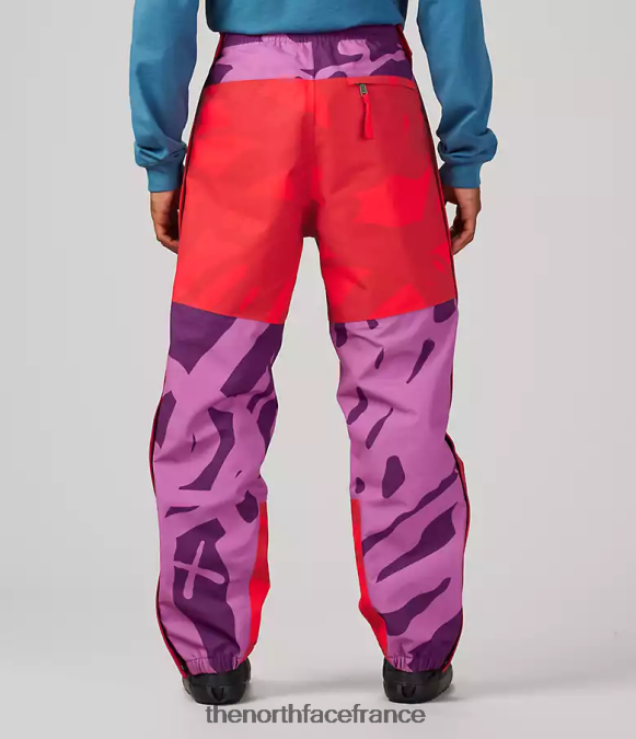 vêtements The North Face unisexe pantalon léger tnf x kaws mountain kw pamplona violet mtn imprimé clair ZPZRD607