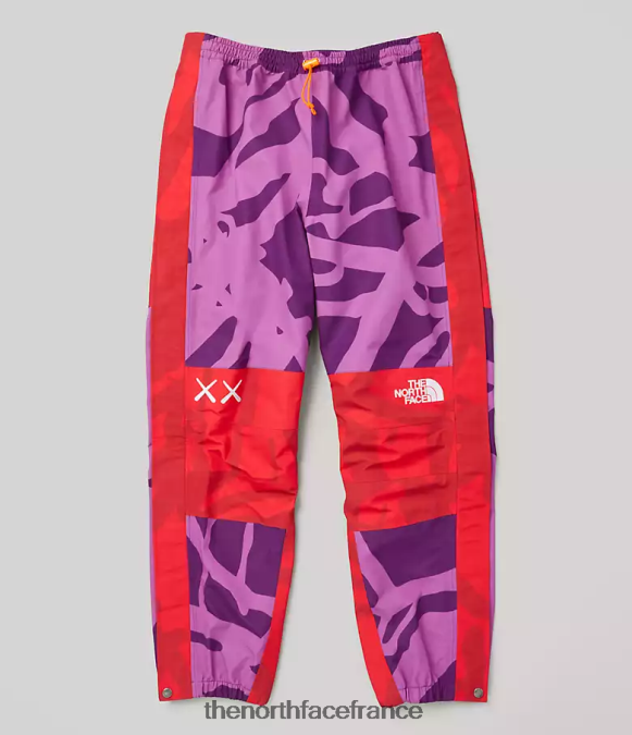 vêtements The North Face unisexe pantalon léger tnf x kaws mountain kw pamplona violet mtn imprimé clair ZPZRD607